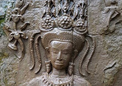 Apsara Dancer Bas Relief