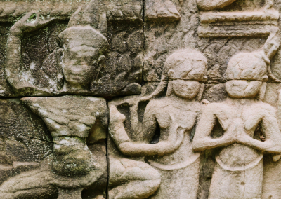 Apsara Dancer Bas Relief